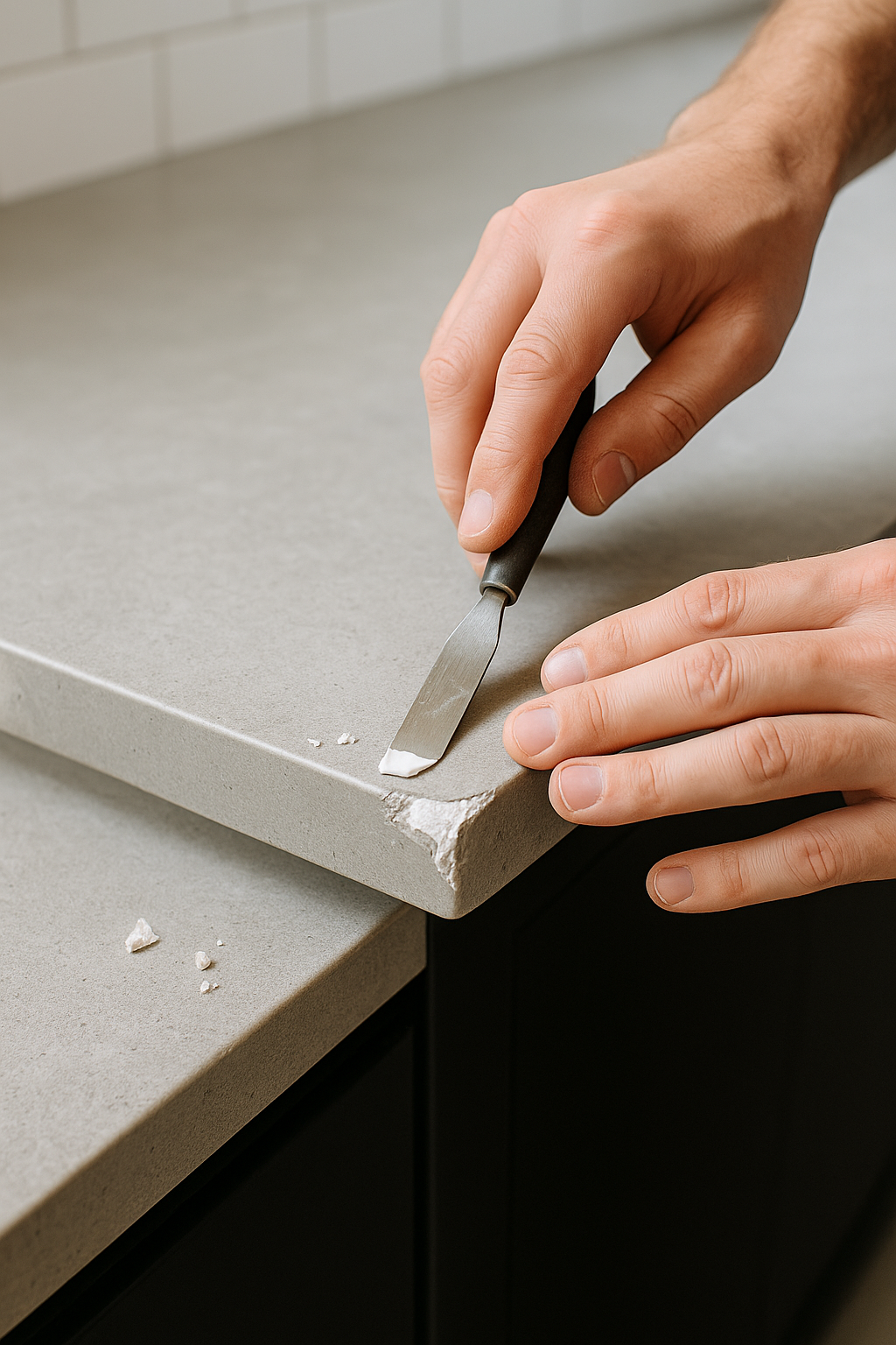 top cucina su misura gres