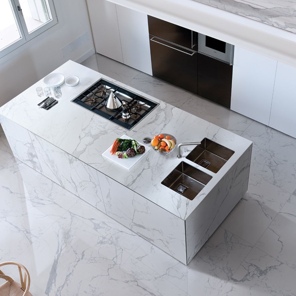 top cucina su misura gres